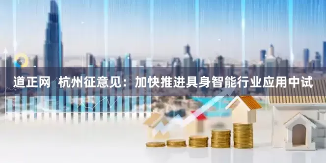 道正网  杭州征意见：加快推进具身智能行业应用中试